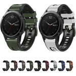 Cinturino in pelle di silicone a sgancio rapido, For Garmin Fenix 7