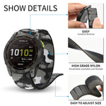 Cinturino in nylon con chiusura a strappo per Garmin Fenix 7
