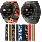 Cinturino in nylon con chiusura a strappo per Garmin Fenix 7