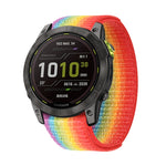 Cinturino in nylon con chiusura a strappo per Garmin Fenix 7