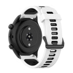 Cinturino con fibbia in acciaio inossidabile in silicone bicolore a strisce da 22 mm, For Amazfit GTR 4 / GTS 4 / GTR 3