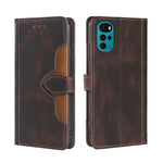 Custodia per telefono in pelle con fibbia magnetica Skin Feel, For Motorola Moto E32 India/E22s 4G Global, For OPPO A17, For OPPO K10x 5G, For Realme C33 4G, For vivo V25 5G/V25e 5G, For vivo Y16 4G/Y02s 4G