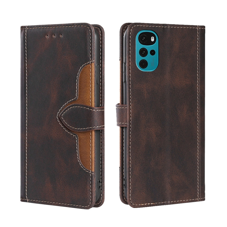 Custodia per telefono in pelle con fibbia magnetica Skin Feel, For Motorola Moto E32 India/E22s 4G Global, For OPPO A17, For OPPO K10x 5G, For Realme C33 4G, For vivo V25 5G/V25e 5G, For vivo Y16 4G/Y02s 4G