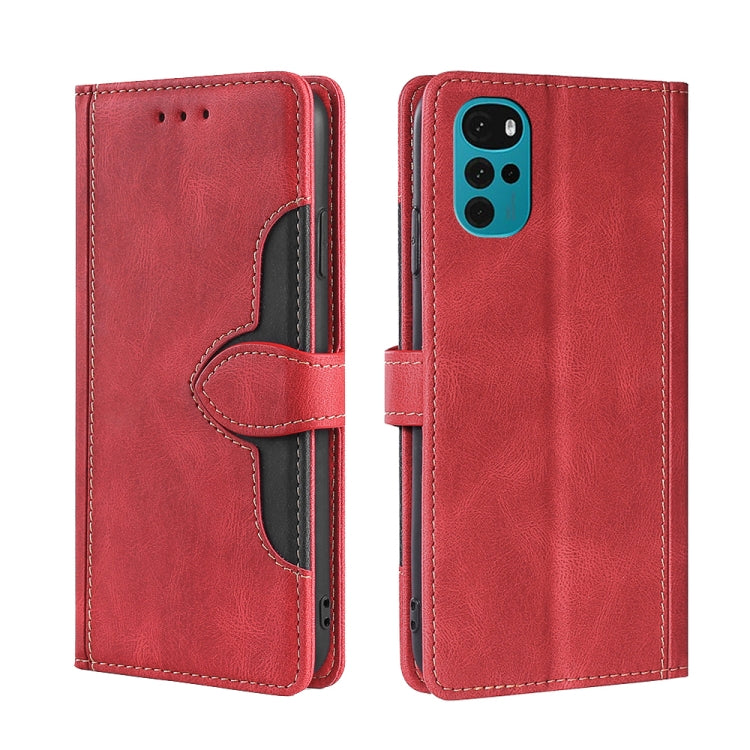 Custodia per telefono in pelle con fibbia magnetica Skin Feel, For Motorola Moto E32 India/E22s 4G Global, For OPPO A17, For OPPO K10x 5G, For Realme C33 4G, For vivo V25 5G/V25e 5G, For vivo Y16 4G/Y02s 4G