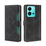 Custodia per telefono in pelle con fibbia magnetica Skin Feel, For Motorola Moto E32 India/E22s 4G Global, For OPPO A17, For OPPO K10x 5G, For Realme C33 4G, For vivo V25 5G/V25e 5G, For vivo Y16 4G/Y02s 4G