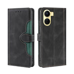 Custodia per telefono in pelle con fibbia magnetica Skin Feel, For Motorola Moto E32 India/E22s 4G Global, For OPPO A17, For OPPO K10x 5G, For Realme C33 4G, For vivo V25 5G/V25e 5G, For vivo Y16 4G/Y02s 4G