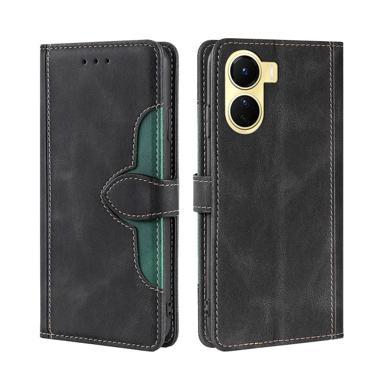 Custodia per telefono in pelle con fibbia magnetica Skin Feel, For Motorola Moto E32 India/E22s 4G Global, For OPPO A17, For OPPO K10x 5G, For Realme C33 4G, For vivo V25 5G/V25e 5G, For vivo Y16 4G/Y02s 4G