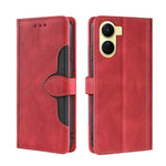 Custodia per telefono in pelle con fibbia magnetica Skin Feel, For Motorola Moto E32 India/E22s 4G Global, For OPPO A17, For OPPO K10x 5G, For Realme C33 4G, For vivo V25 5G/V25e 5G, For vivo Y16 4G/Y02s 4G