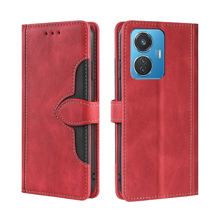 Custodia per telefono in pelle con fibbia magnetica Skin Feel, For vivo Y55 4G, For Samsung Galaxy A04s, For Sharp Aquos sense7 plus, For Xiaomi Civi 2 5G, For Xiaomi Poco M5 4G