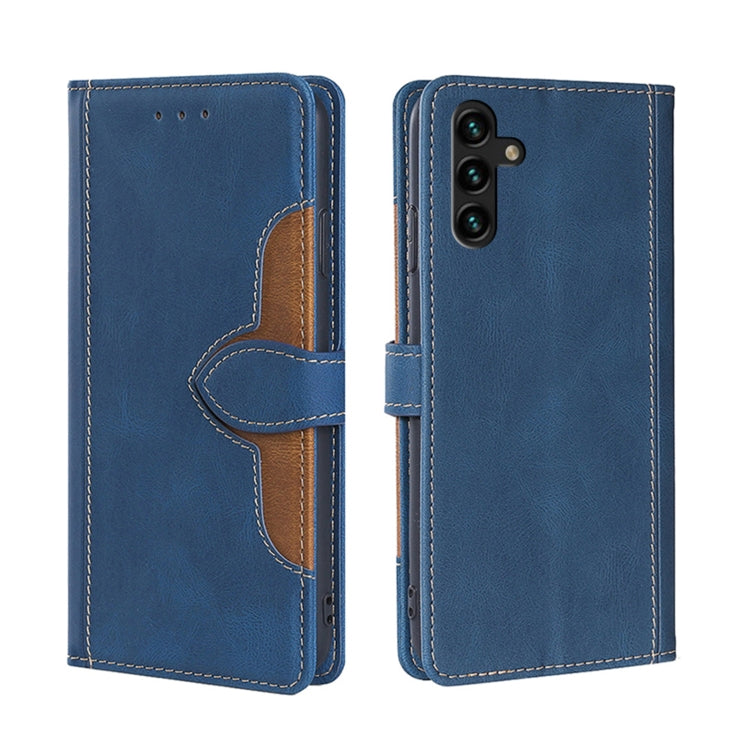 Custodia per telefono in pelle con fibbia magnetica Skin Feel, For vivo Y55 4G, For Samsung Galaxy A04s, For Sharp Aquos sense7 plus, For Xiaomi Civi 2 5G, For Xiaomi Poco M5 4G
