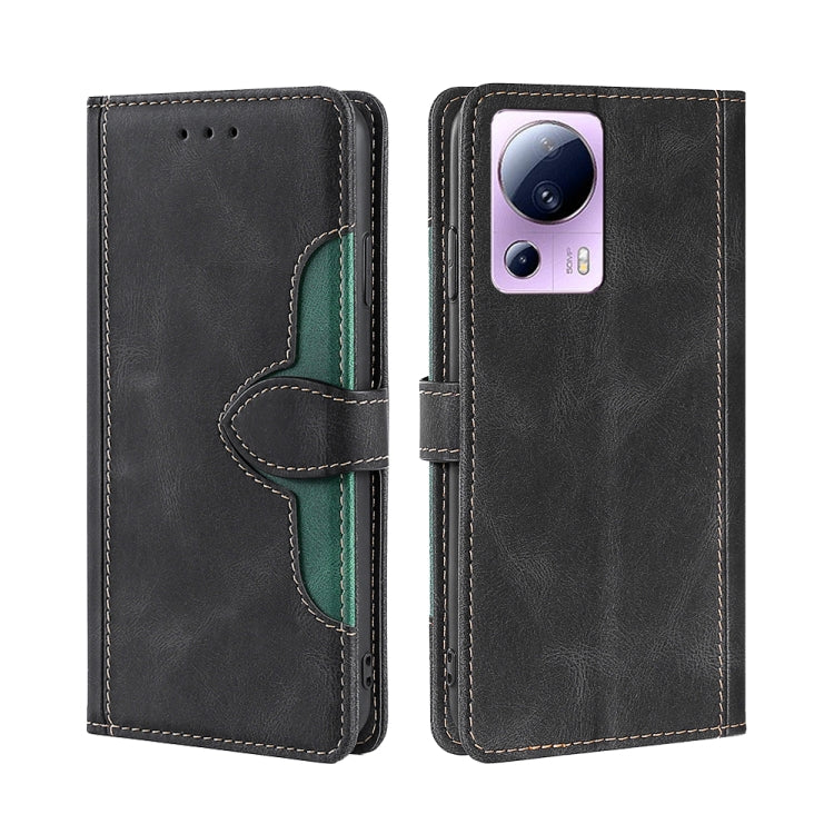 Custodia per telefono in pelle con fibbia magnetica Skin Feel, For vivo Y55 4G, For Samsung Galaxy A04s, For Sharp Aquos sense7 plus, For Xiaomi Civi 2 5G, For Xiaomi Poco M5 4G