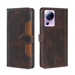 Custodia per telefono in pelle con fibbia magnetica Skin Feel, For vivo Y55 4G, For Samsung Galaxy A04s, For Sharp Aquos sense7 plus, For Xiaomi Civi 2 5G, For Xiaomi Poco M5 4G