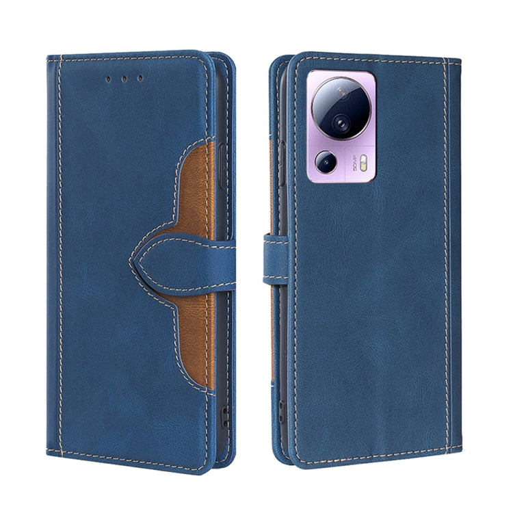 Custodia per telefono in pelle con fibbia magnetica Skin Feel, For vivo Y55 4G, For Samsung Galaxy A04s, For Sharp Aquos sense7 plus, For Xiaomi Civi 2 5G, For Xiaomi Poco M5 4G
