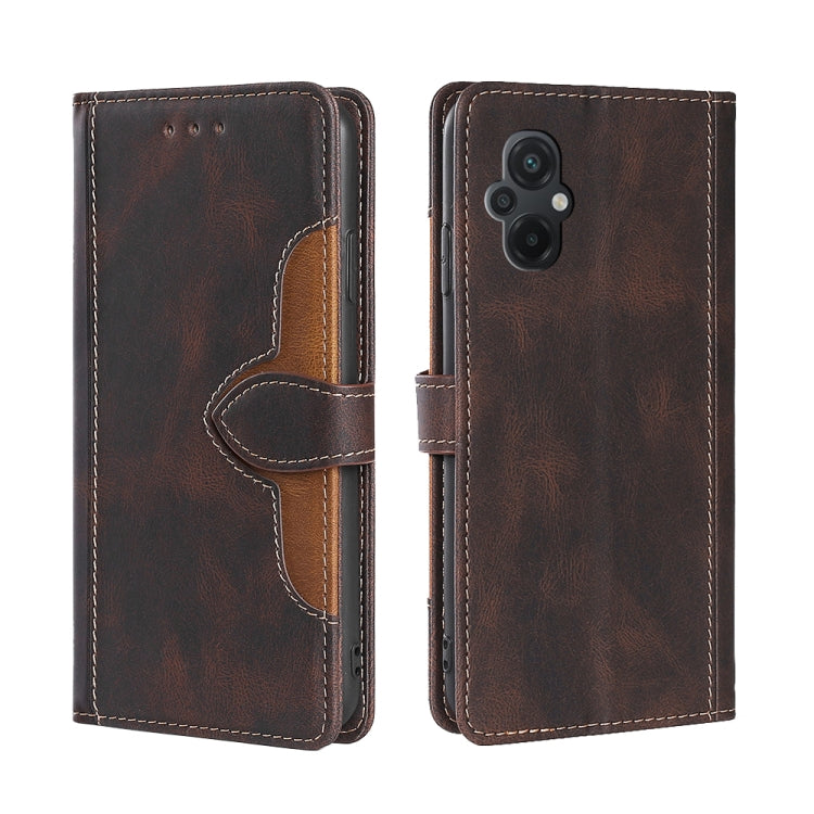 Custodia per telefono in pelle con fibbia magnetica Skin Feel, For vivo Y55 4G, For Samsung Galaxy A04s, For Sharp Aquos sense7 plus, For Xiaomi Civi 2 5G, For Xiaomi Poco M5 4G