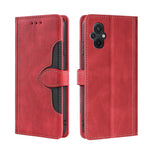 Custodia per telefono in pelle con fibbia magnetica Skin Feel, For vivo Y55 4G, For Samsung Galaxy A04s, For Sharp Aquos sense7 plus, For Xiaomi Civi 2 5G, For Xiaomi Poco M5 4G