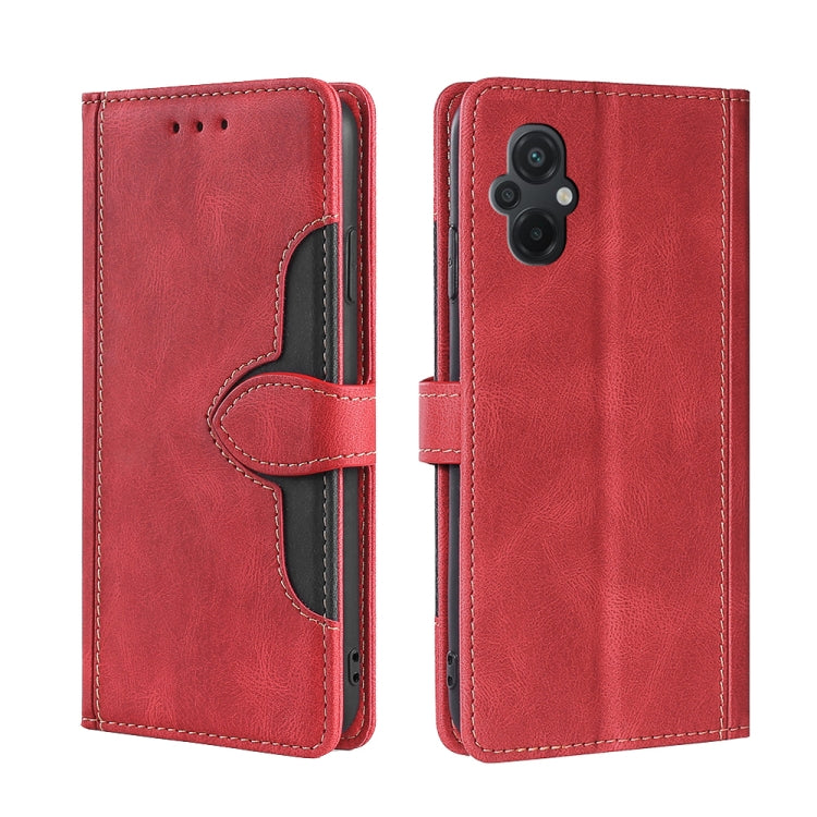 Custodia per telefono in pelle con fibbia magnetica Skin Feel, For vivo Y55 4G, For Samsung Galaxy A04s, For Sharp Aquos sense7 plus, For Xiaomi Civi 2 5G, For Xiaomi Poco M5 4G