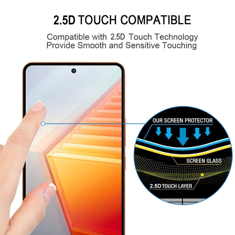 Pellicola in vetro temperato con protezione per schermo a copertura totale, For vivo iQOO 11 / iQOO 11 Pro (1 PC)