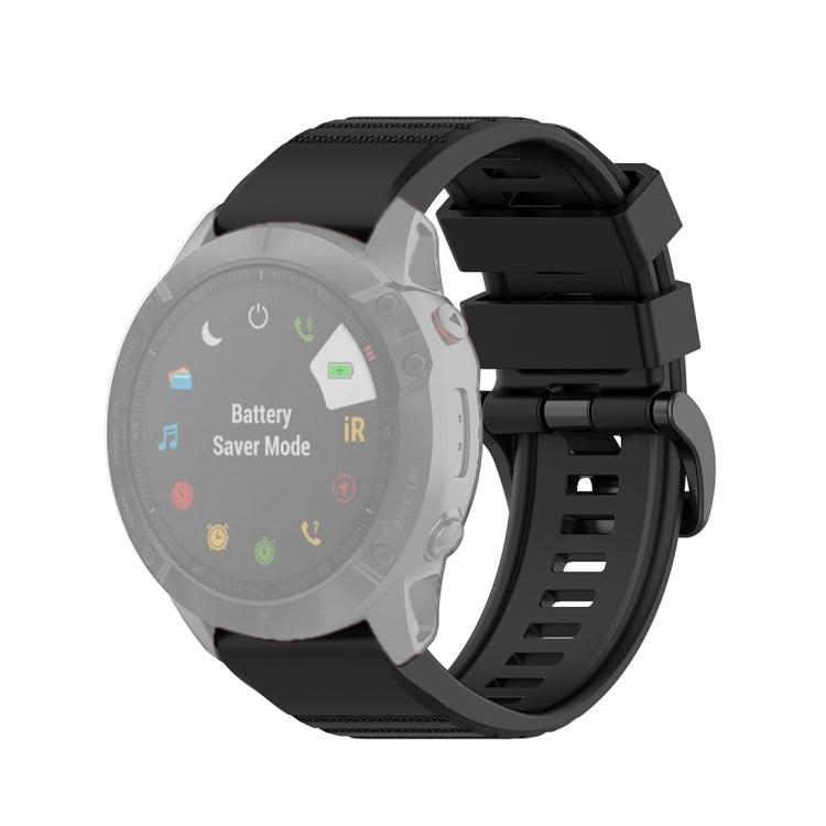 Per cinturino da polso Garmin Fenix 6X 26mm a sgancio rapido con cinturino da polso ufficiale, with Plastic Button, with Metal Button