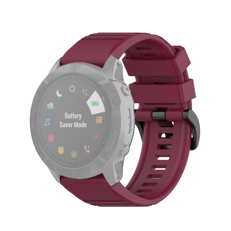Per cinturino da polso Garmin Fenix 6X 26mm a sgancio rapido con cinturino da polso ufficiale, with Plastic Button, with Metal Button