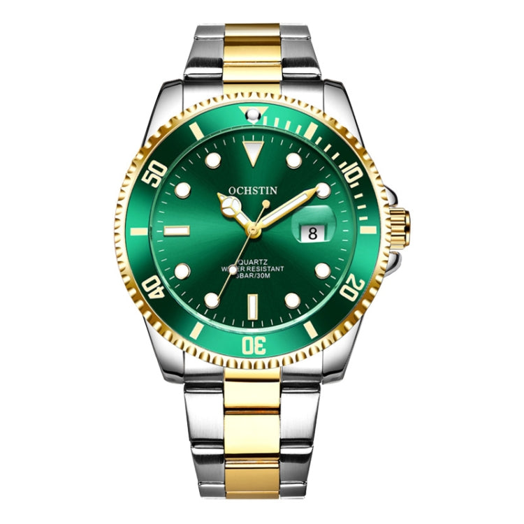 Ochstin 5019F Fashion Business Orologio al quarzo con cinturino in acciaio inossidabile impermeabile con calendario singolo
