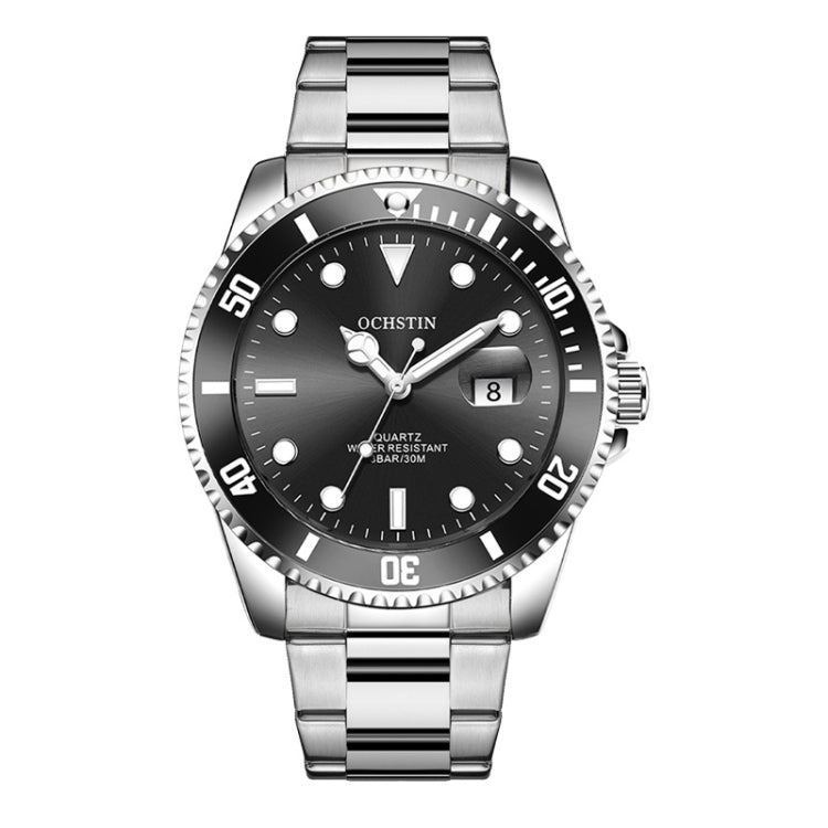 Ochstin 5019F Fashion Business Orologio al quarzo con cinturino in acciaio inossidabile impermeabile con calendario singolo