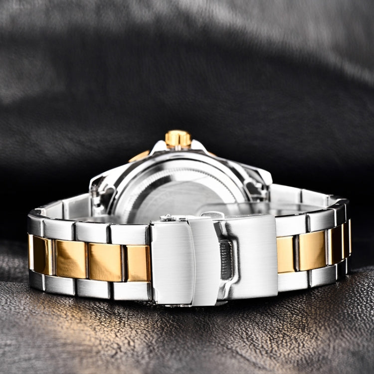 Ochstin 5019F Fashion Business Orologio al quarzo con cinturino in acciaio inossidabile impermeabile con calendario singolo