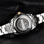 Ochstin 5019F Fashion Business Orologio al quarzo con cinturino in acciaio inossidabile impermeabile con calendario singolo