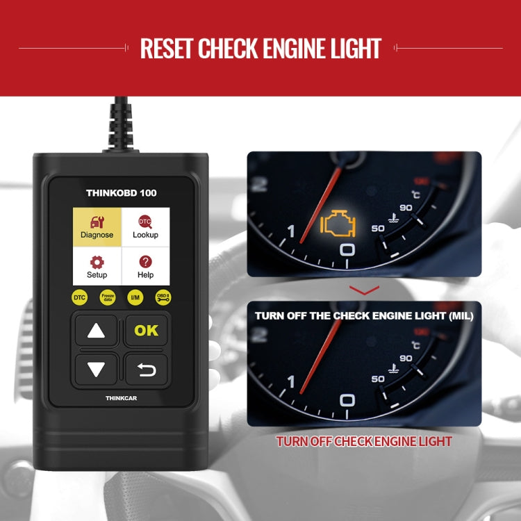 THINKCAR THINKOBD 100 OBD2 Strumento diagnostico OBDII per scanner per auto, THINKOBD