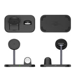 WA22 3 in 1 Supporto per telefono con caricabatterie wireless magnetico, WA22