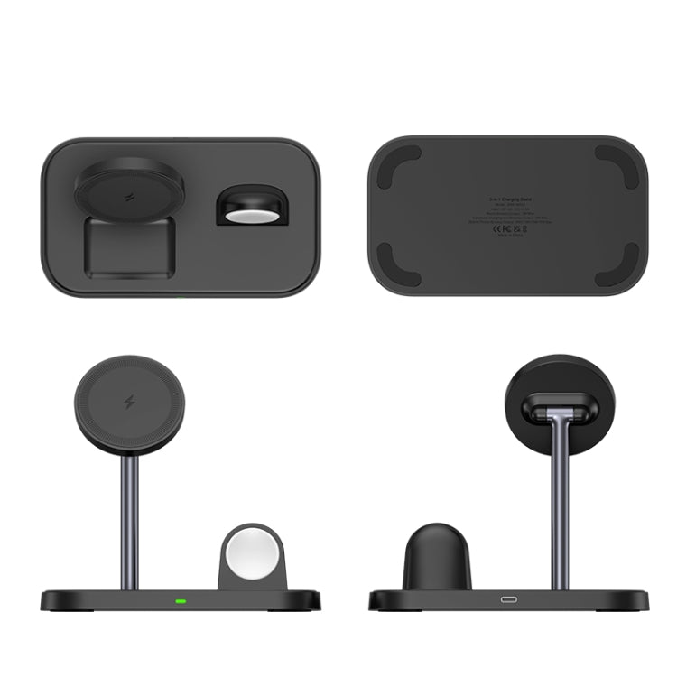 WA22 3 in 1 Supporto per telefono con caricabatterie wireless magnetico, WA22