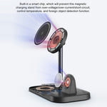 WA22 3 in 1 Supporto per telefono con caricabatterie wireless magnetico, WA22