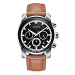 Ochstin 5111B Orologio al quarzo con cinturino in pelle impermeabile multifunzionale da lavoro
