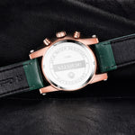 Ochstin 5111B Orologio al quarzo con cinturino in pelle impermeabile multifunzionale da lavoro