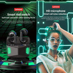 Lenovo GM5 TWS Bluetooth Wireless Sports Cuffie da gioco impermeabili con riduzione del rumore con microfono, GM5