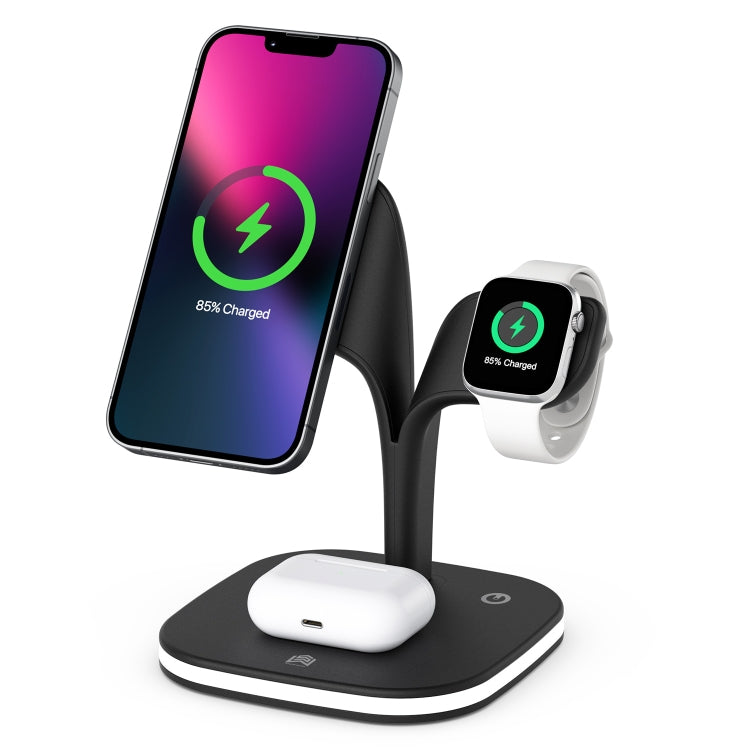 YM-UD22 Caricabatterie wireless magnetico 5 in 1 da 15 W con funzione di supporto