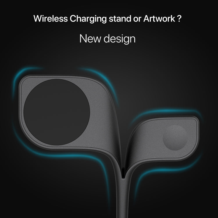 YM-UD22 Caricabatterie wireless magnetico 5 in 1 da 15 W con funzione di supporto