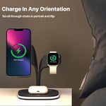 YM-UD22 Caricabatterie wireless magnetico 5 in 1 da 15 W con funzione di supporto