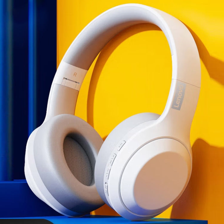 Cuffie Lenovo TH10 Wireless Bluetooth Gaming Bass Musica Sport con cancellazione del rumore, TH10 White, TH10 Black