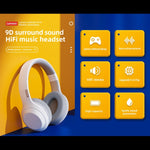 Cuffie Lenovo TH10 Wireless Bluetooth Gaming Bass Musica Sport con cancellazione del rumore, TH10 White, TH10 Black