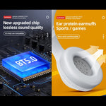 Cuffie Lenovo TH10 Wireless Bluetooth Gaming Bass Musica Sport con cancellazione del rumore, TH10 White, TH10 Black