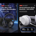 Cuffie Lenovo TH10 Wireless Bluetooth Gaming Bass Musica Sport con cancellazione del rumore, TH10 White, TH10 Black