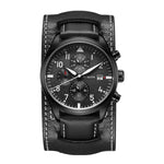 Ochstin 7227 Orologio al quarzo impermeabile da polso da polso in pelle da lavoro multifunzionale