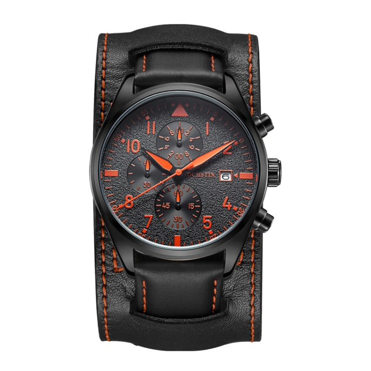 Ochstin 7227 Orologio al quarzo impermeabile da polso da polso in pelle da lavoro multifunzionale