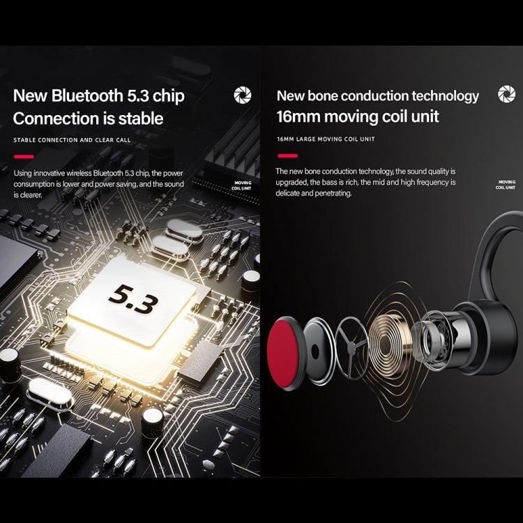Lenovo X3 Pro Conduzione ossea Wireless Bluetooth 5.3 Auricolari sportivi con microfono