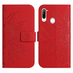 Skin Feel Custodia per cellulare in pelle con motivo a fiori di sole con cordino, For ZTE Libero 5G, For ZTE Libero 5G II A103ZT Japan Edition