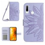 Skin Feel Custodia per cellulare in pelle con motivo a fiori di sole con cordino, For ZTE Libero 5G, For ZTE Libero 5G II A103ZT Japan Edition