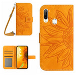Skin Feel Custodia per cellulare in pelle con motivo a fiori di sole con cordino, For ZTE Libero 5G, For ZTE Libero 5G II A103ZT Japan Edition