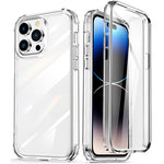 360 Custodia per telefono airbag a quattro angoli trasparente per tutto il corpo, For iPhone 14, For iPhone 14 Plus, For iPhone 14 Pro, For iPhone 14 Pro Max