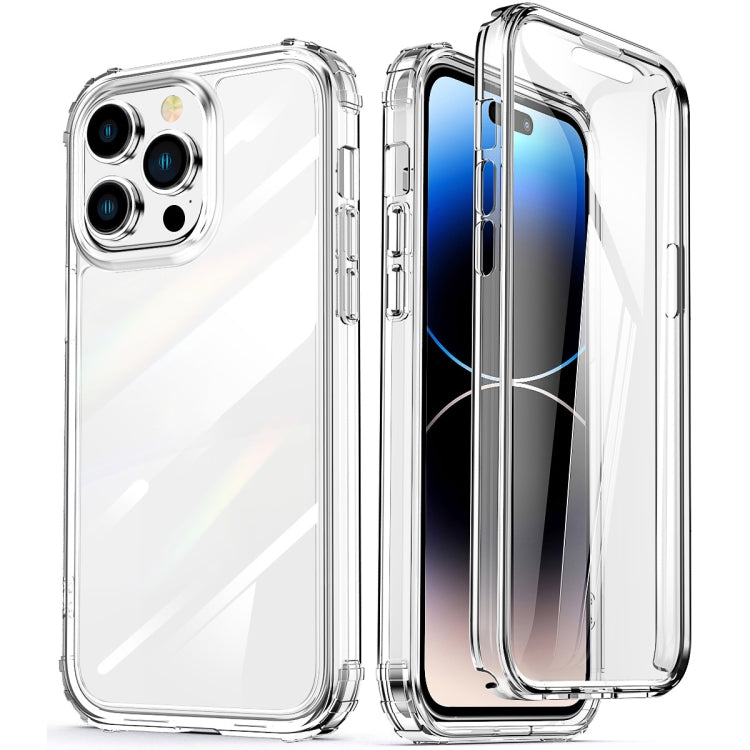 360 Custodia per telefono airbag a quattro angoli trasparente per tutto il corpo, For iPhone 14, For iPhone 14 Plus, For iPhone 14 Pro, For iPhone 14 Pro Max