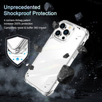 360 Custodia per telefono airbag a quattro angoli trasparente per tutto il corpo, For iPhone 14, For iPhone 14 Plus, For iPhone 14 Pro, For iPhone 14 Pro Max